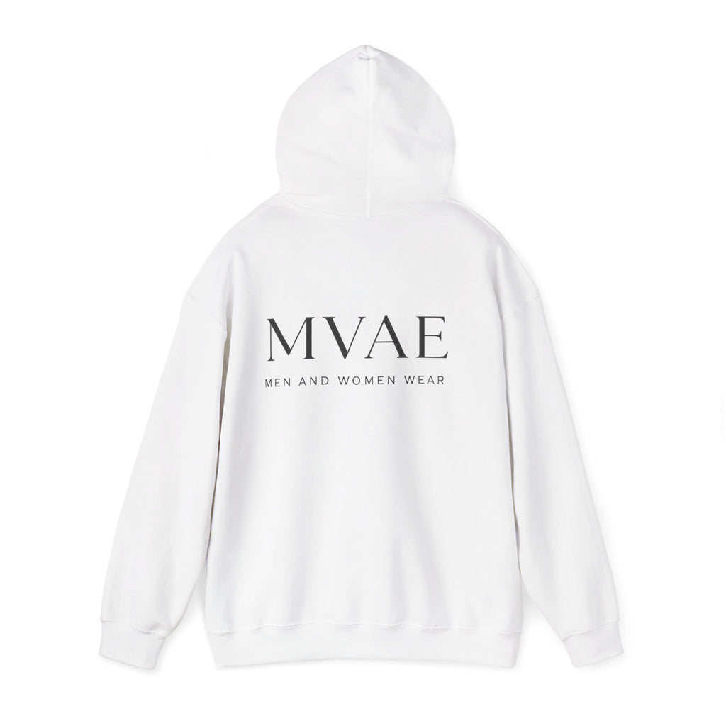 MVAE Essential Hoodie — Unisex White Pullover