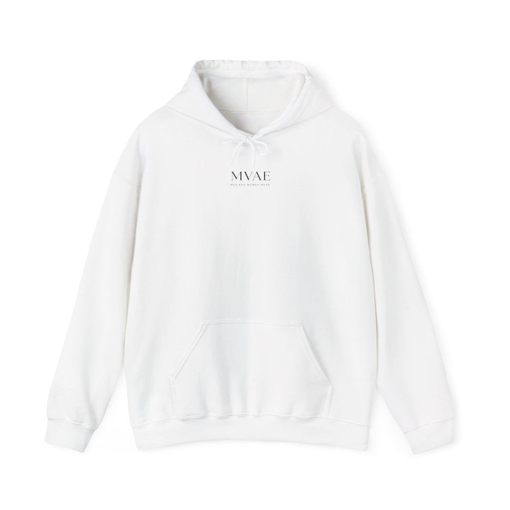 MVAE Essential Hoodie — Unisex White Pullover