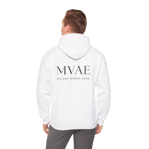 MVAE Essential Hoodie — Unisex White Pullover